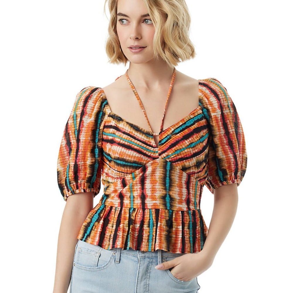 Colorful Striped Jessica Simpson top